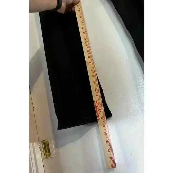 Lee Riders Black Mid Rise Boot Cut Jeans Sparkling Back Pockets 6M - Picture 2 of 8